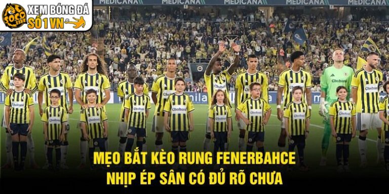 Mẹo Bắt Kèo Rung Fenerbahce - Nhịp Ép Sân Có Đủ Rõ Chưa